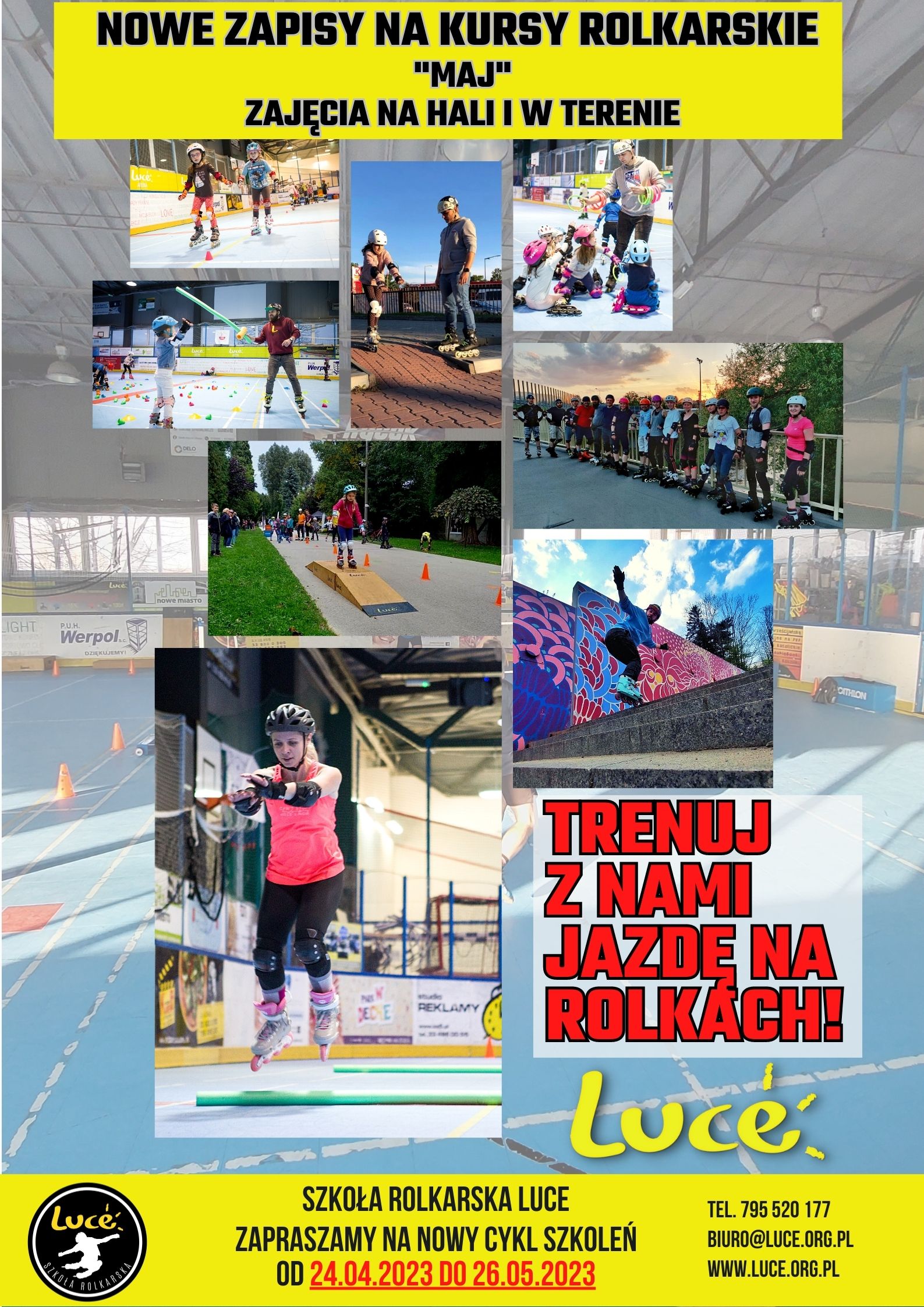 Nowy cykl kursów rolkowych od 24 Kwietnia ! Bielsko-Biała